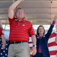 Stepp, right, at a Tea Party rally in 2012. Image via AP.